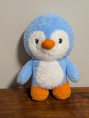 Kid Connections. Plush Blue & White Penguin with Orange Beak and Feet. GUC.